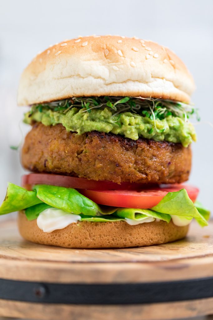 The ultimate vegan chickpea burger.