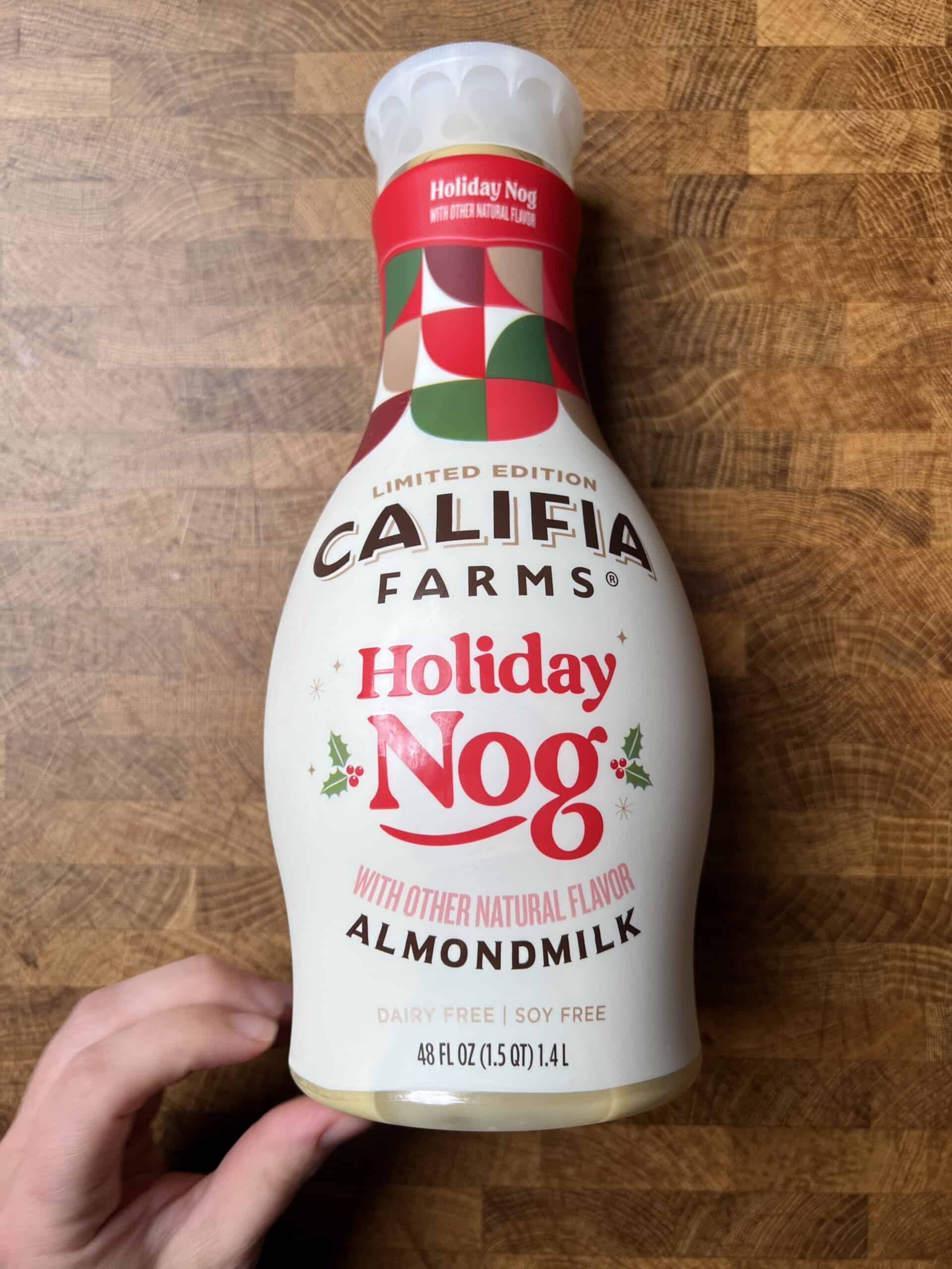 Califia Farms Almond Nog carton.