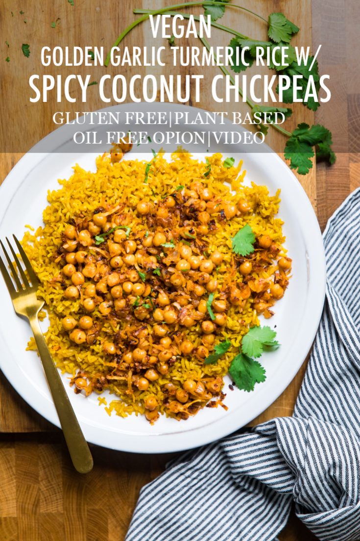 Vegan Spicy Coconut Chickpeas - Make It Dairy Free