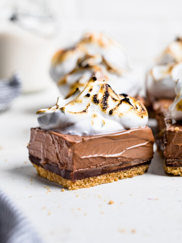 No Bake Vegan S'mores with Dark Chocolate Mousse.