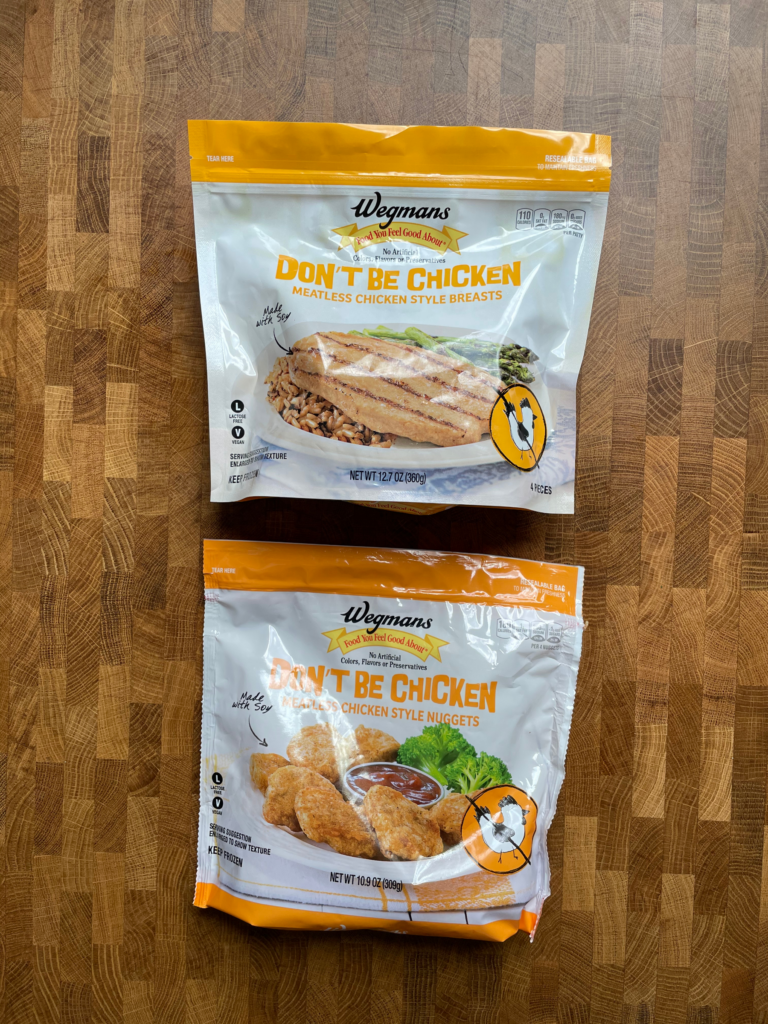A variety of Wegman\'s Don\'t Be Chicken products.