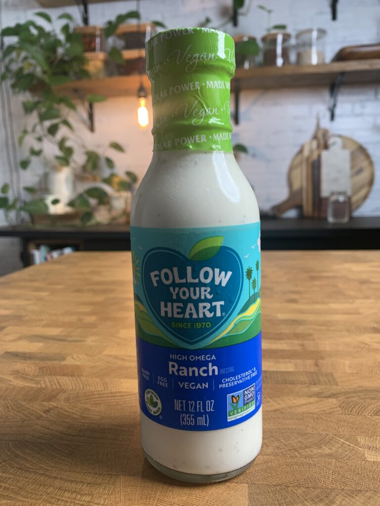 Follow your Heart vegan ranch dressing bottle