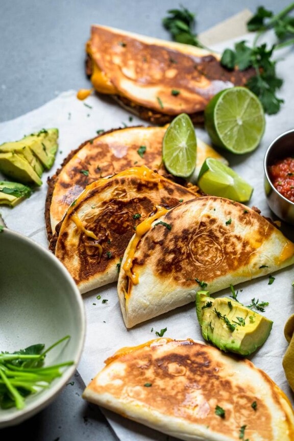 Easy Cheesy Crispy Vegan Black Bean Tacos - Make It Dairy Free