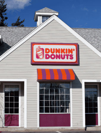 A Dunkin donuts store.