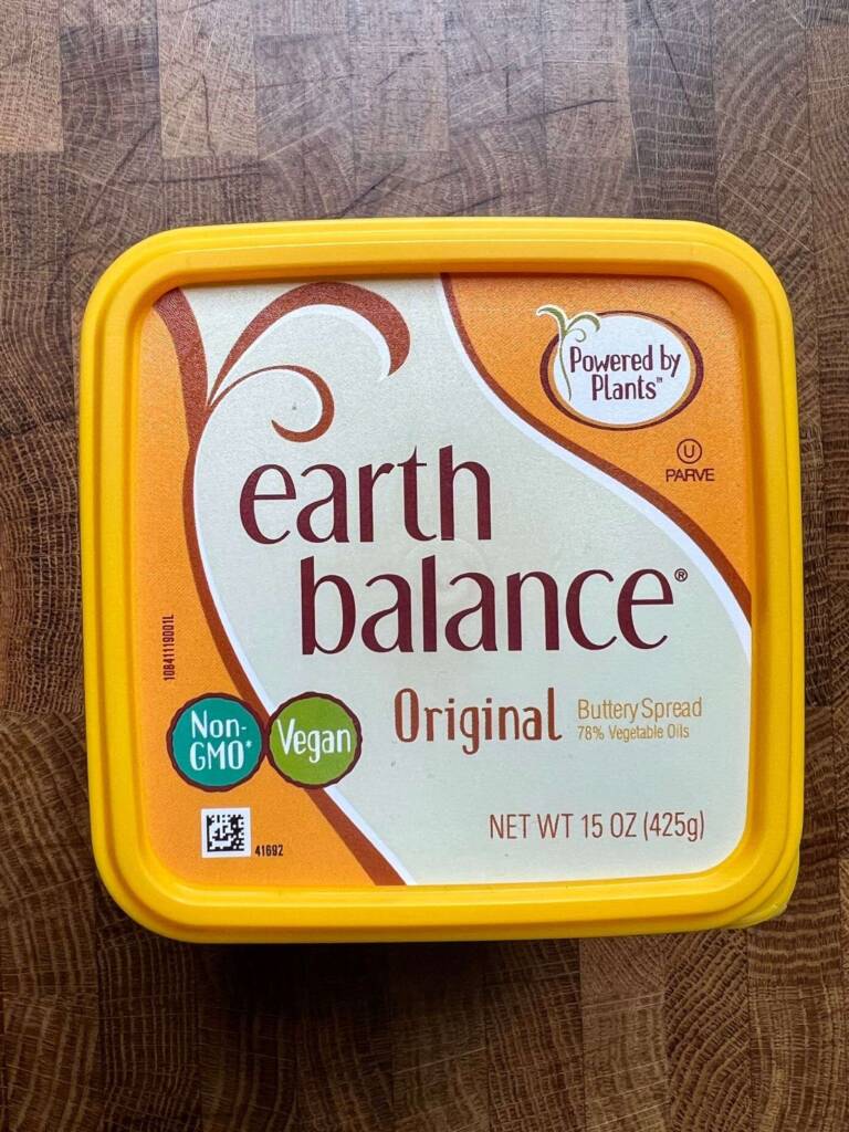 Earth Balance vegan buttery spread package. 