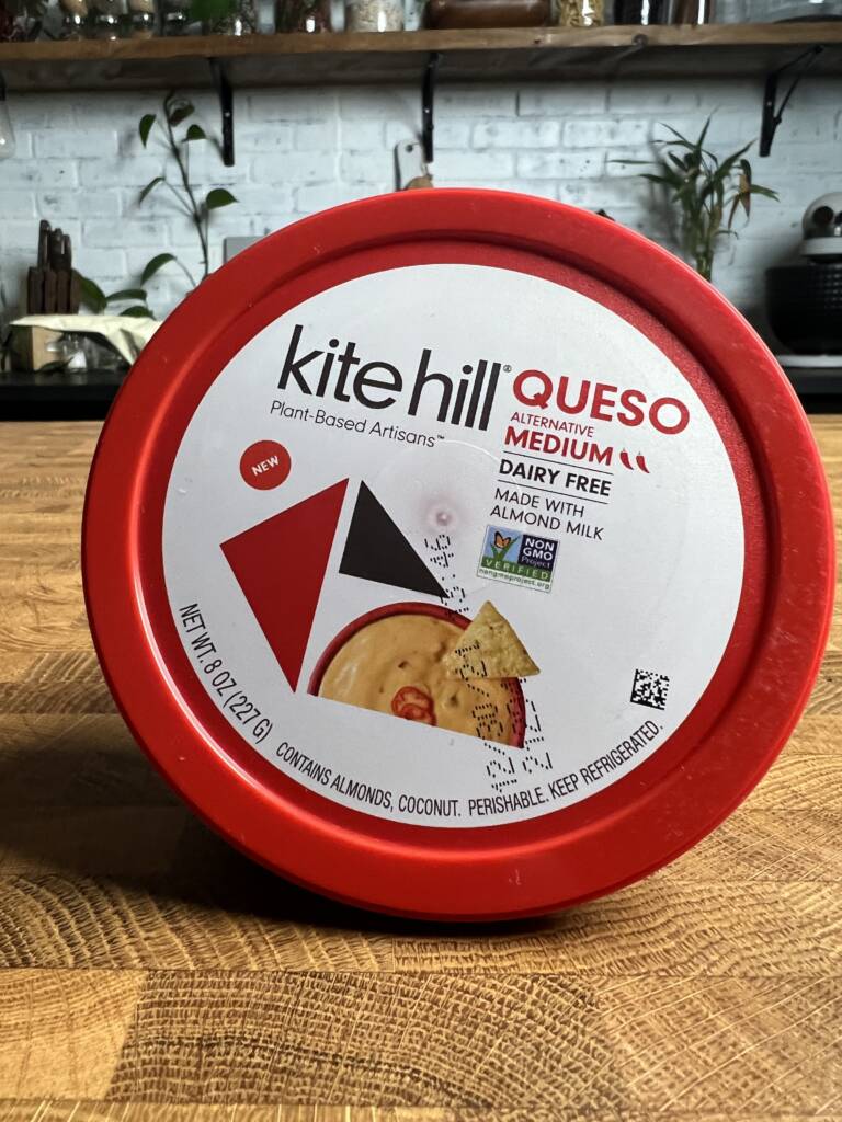 Kitehill dairy free queso package. 