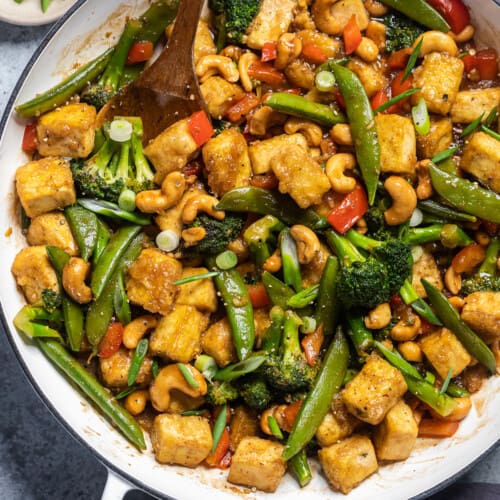 Cashew Tofu (Vegan Cashew Chicken) - Make It Dairy Free