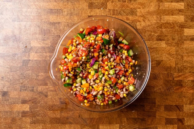 a bowl of cowboy caviar.